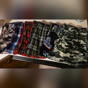 Faded Glory Kids Pajama Bottoms - Blue, Red, Green, Black Patterns